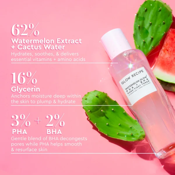 Glow Recipe Watermelon Glow PHA + BHA Pore- Tight Toner