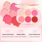 Feeble Lip & Cheek Palette - 6 Shades - Mesh Gradient - Image 3