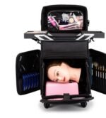 2 in 1 Big Clothe Trolley Makeup Box