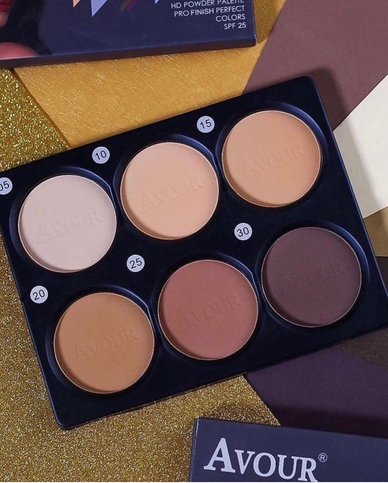 A91F7989-D4E5-4C75-A41A-DCF151858666.jpeg Avour 6 in 1 Powder Palette - Image 1