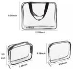 3 in 1 transparent makeup pouches