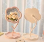Mini Table Top Floral Shaped Mirror - Image 2