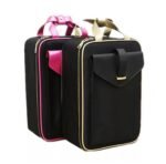 Oxford Makeup Box with gold outline and handle