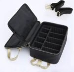 Oxford Makeup Box with gold outline and handle - Image 6