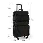Y22 Padded Clothe Trolley Makeup Box - Image 3