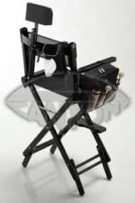 Cross legged makeup chair with headrest. - Image 2